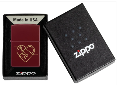 Zippo 46021 Heart Locket Design aansteker detail