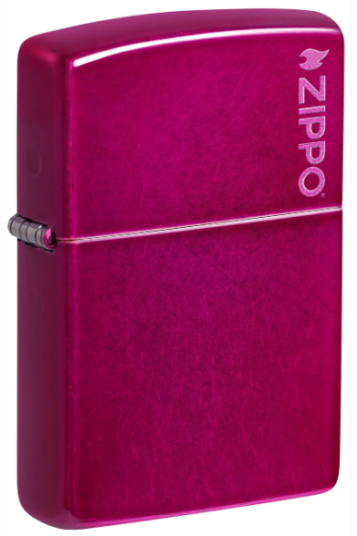 Zippo Aansteker - 24003ZL Candy Raspberry with Zippo logo - vooraanzicht