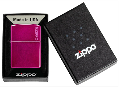 Zippo Aansteker - 24003ZL Candy Raspberry with Zippo logo - detail 1