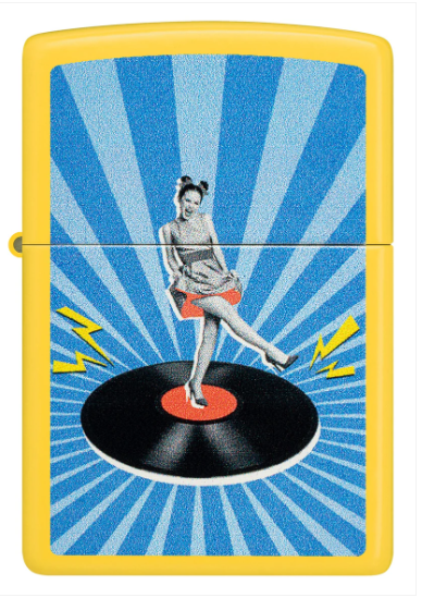 Zippo Aansteker - 49019 Vintage Photo Design - achteraanzicht