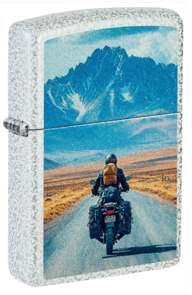Zippo 46020 Motorcycle Design aansteker vooraanzicht