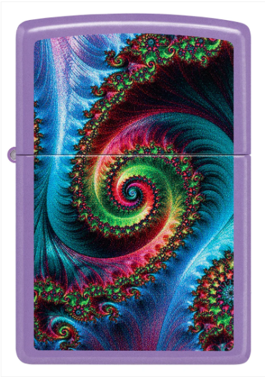 Zippo 46681 Pattern Design aansteker achteraanzicht