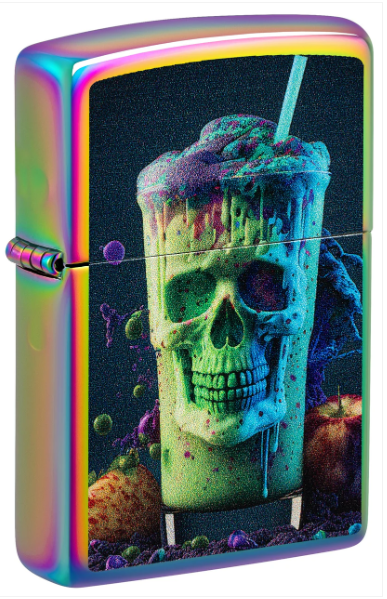 Zippo Aansteker - 151 Skull Shake design - vooraanzicht