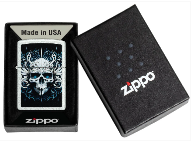 Zippo 46020 Abstract Skull Design aansteker detail