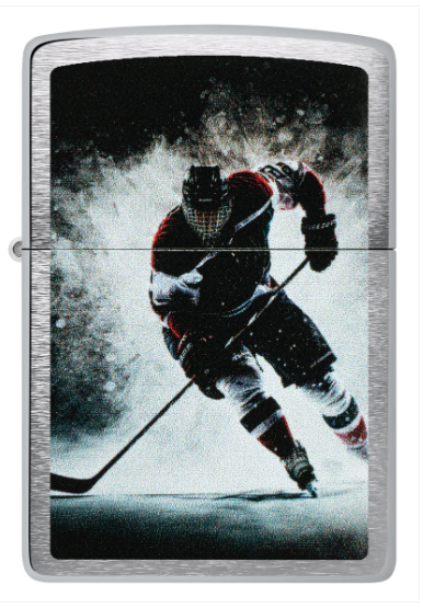 Zippo Aansteker - 200 Hockey Design - achteraanzicht