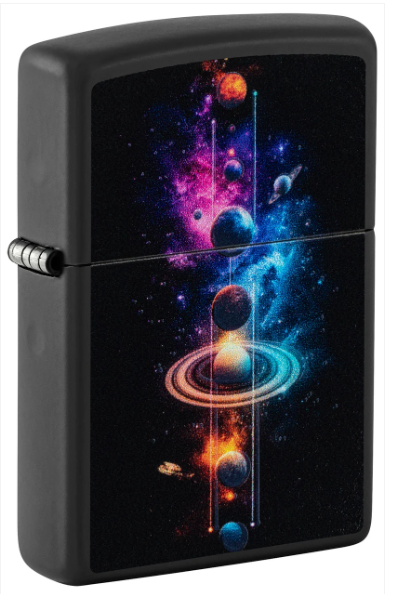 Zippo Aansteker - 218 Solar System Design - vooraanzicht