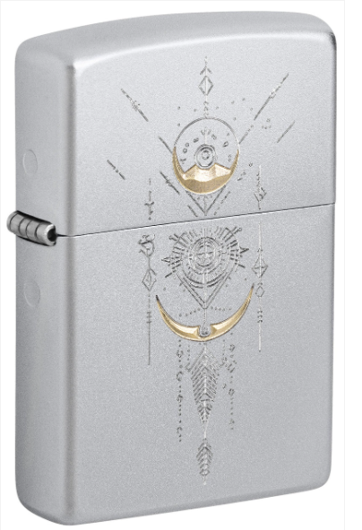 Zippo Aansteker - 205 Geomteric Design - vooraanzicht
