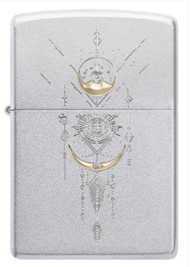 Zippo Aansteker - 205 Geomteric Design - achteraanzicht