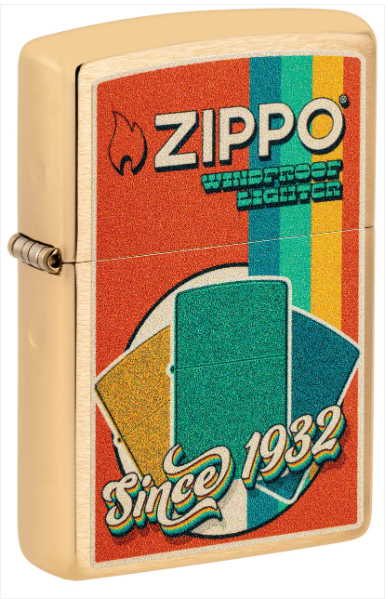 Zippo Aansteker - 204B Vintage Zippo Design - vooraanzicht