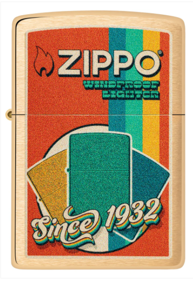 Zippo Aansteker - 204B Vintage Zippo Design - achteraanzicht