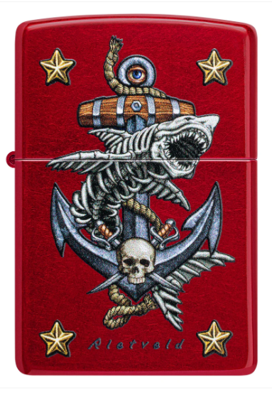 Zippo Aansteker - 21063 Rick Rietveld - achteraanzicht