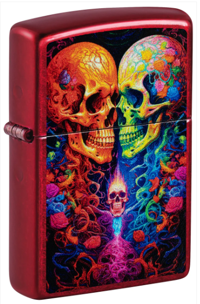 Zippo Aansteker - 21063 Skulls Design - vooraanzicht