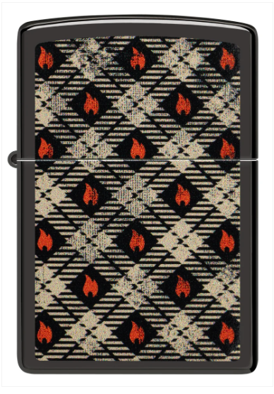 Zippo Aansteker - 24756 Zippo Pattern Design - achteraanzicht