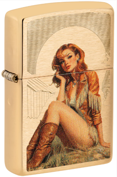 Zippo Aansteker - 204B Cowgirl Design - vooraanzicht