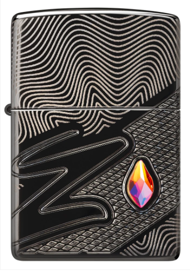 Zippo 46362 Z Pattern Design aansteker achteraanzicht