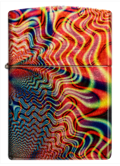 Zippo 48458 Pattern Design aansteker achteraanzicht