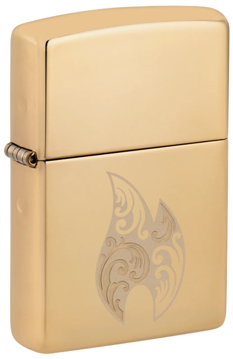 Zippo Aansteker - 254B Flame Design - vooraanzicht