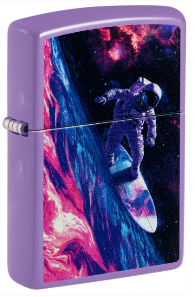 Zippo 46681 Surfing Astronaut Design aansteker vooraanzicht