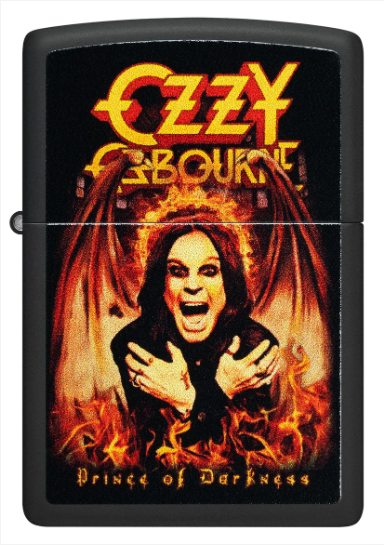 Zippo Aansteker - 218 Ozzy Osbourne Prince of Darkness - achteraanzicht