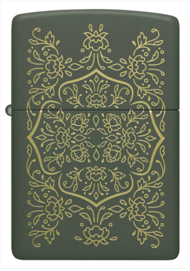 Zippo Aansteker - 221 Pattern Design - achteraanzicht