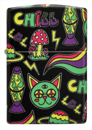 Zippo 49193 Chill Design aansteker achteraanzicht