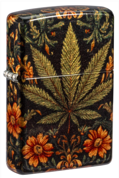 Zippo 48458 Leaf and Flowers Design aansteker vooraanzicht