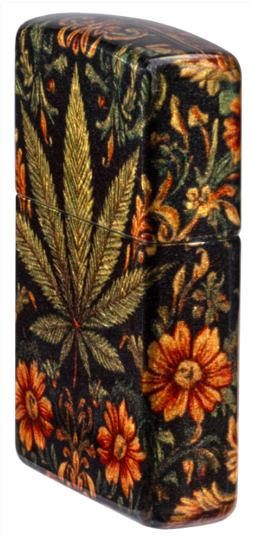 Zippo 48458 Leaf and Flowers Design aansteker detail 1