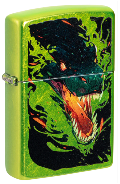 Zippo Aansteker - 24153 Green Dragon Design - vooraanzicht