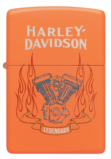 Zippo Aansteker - 231 Harley Davidson - achteraanzicht