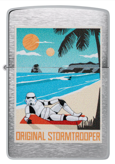 Zippo Original Stormtrooper Beach aansteker achteraanzicht