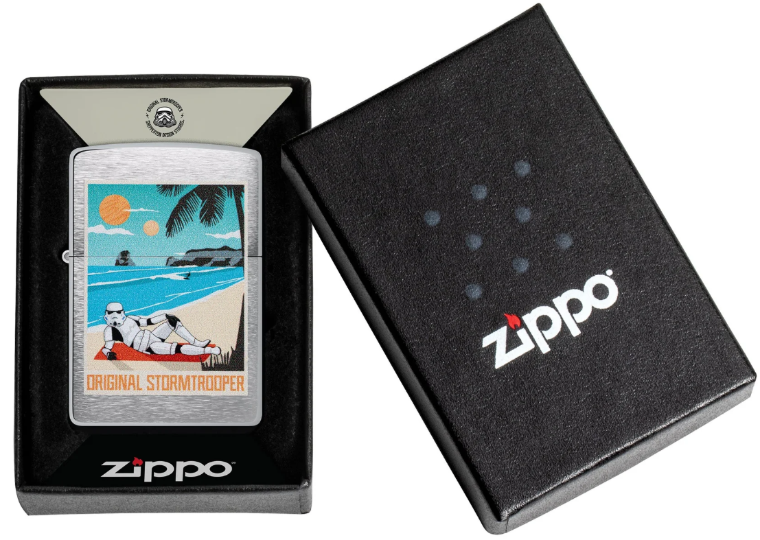 Zippo Original Stormtrooper Beach aansteker detail