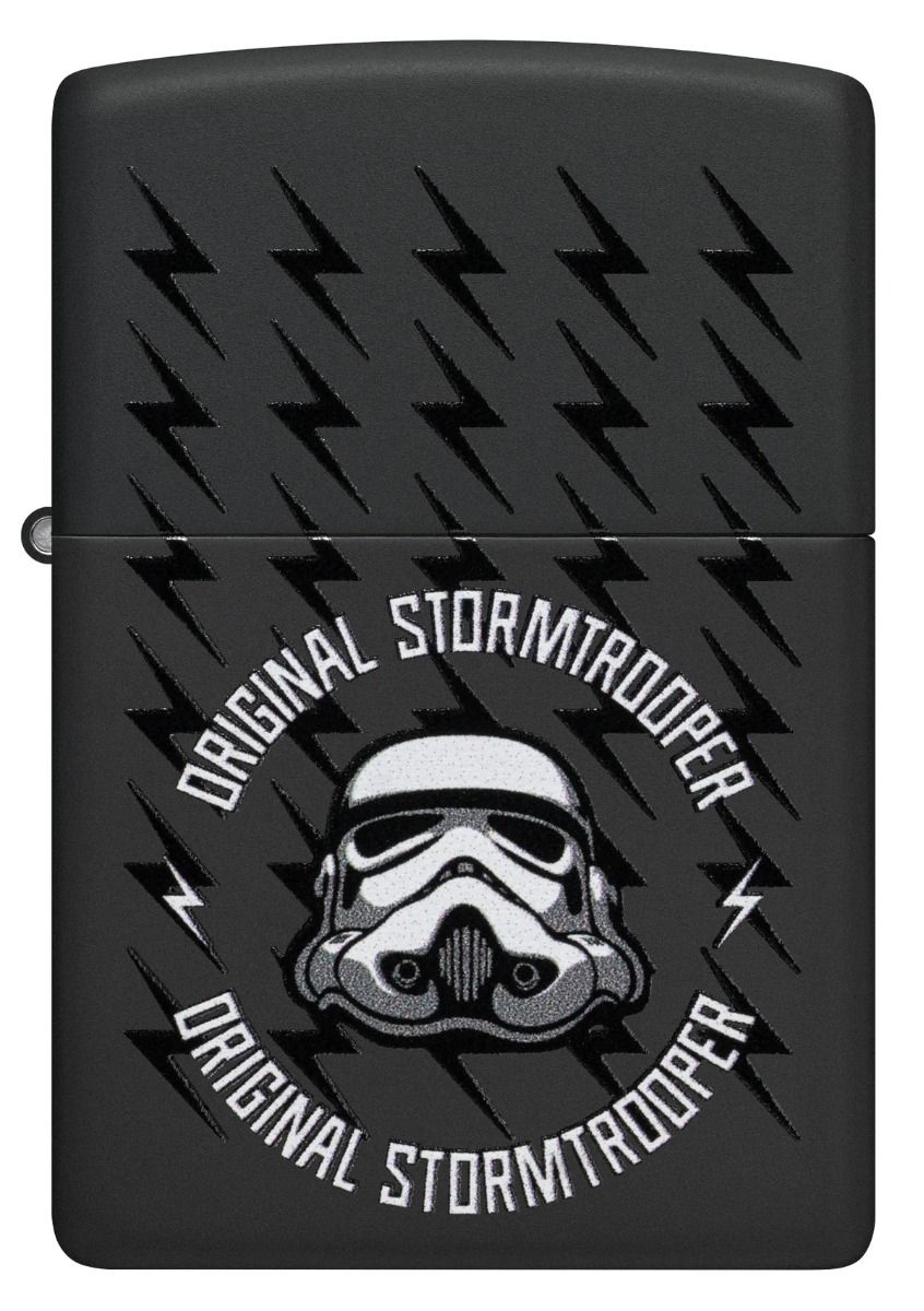 Zippo Aansteker - 218 Original Stormtrooper - Lightning Helmet - achteraanzicht