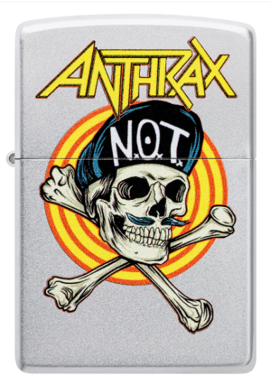 Zippo Aansteker - 205 Anthrax - N.O.T. - achteraanzicht