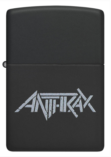 Zippo Aansteker - 218 Anthrax - Logo - achteraanzicht