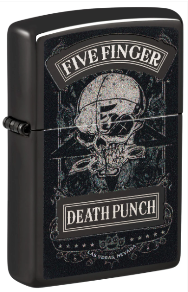 Zippo Aansteker - 24756 Fiver Finger Death Punch - Skull - vooraanzicht