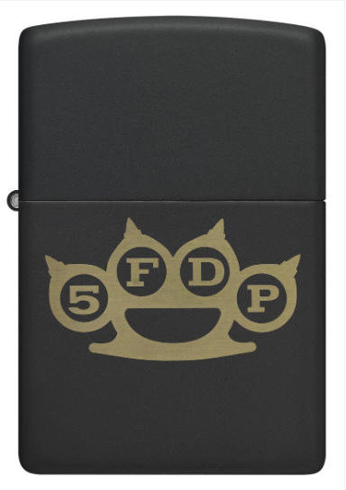 Zippo Aansteker - 218 Fiver Finger Death Punch - Logo - achteraanzicht