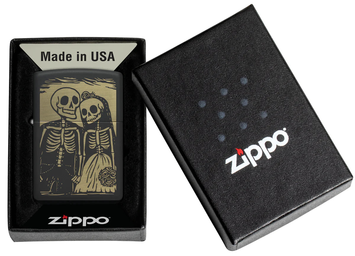 Zippo Aansteker - 218 Skeleton Couple - detail 1
