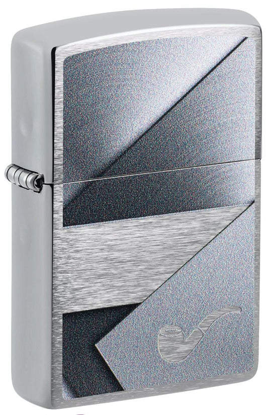 Zippo Aansteker - 200 Sheet Metal with Pipe Design - vooraanzicht