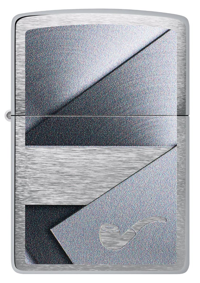 Zippo Aansteker - 200 Sheet Metal with Pipe Design - achteraanzicht