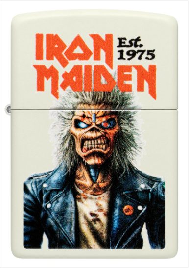 Zippo 49193 Iron Maiden Glow in the dark aansteker achteraanzicht