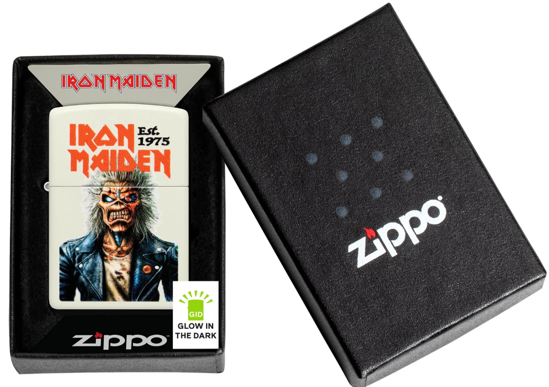 Zippo 49193 Iron Maiden Glow in the dark aansteker detail 2
