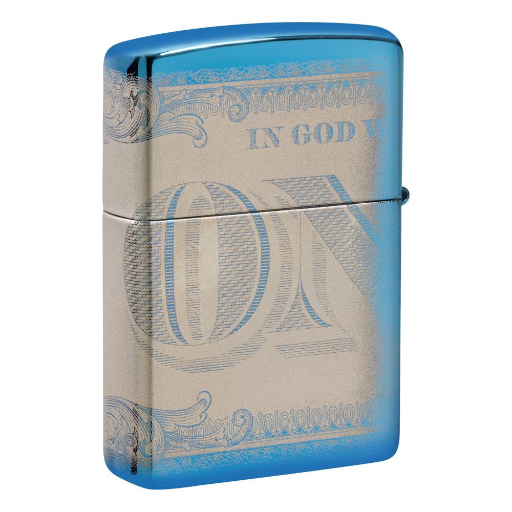 Zippo 20446 Currency Design aansteker - achterkant