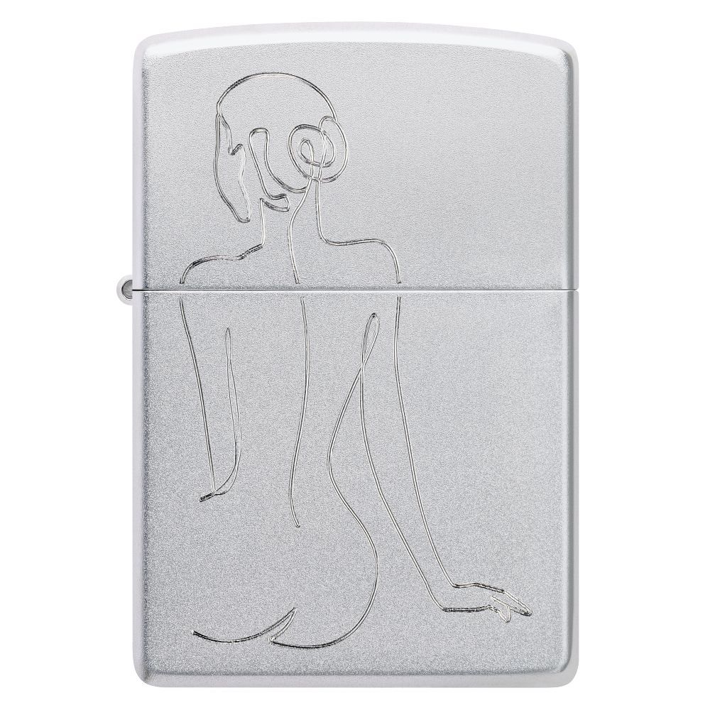 Zippo 205 Lady Design aansteker zijkant