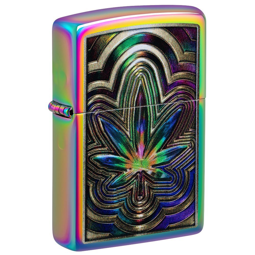 Zippo 151 Metallic Leaf Spectrum aansteker voorkant