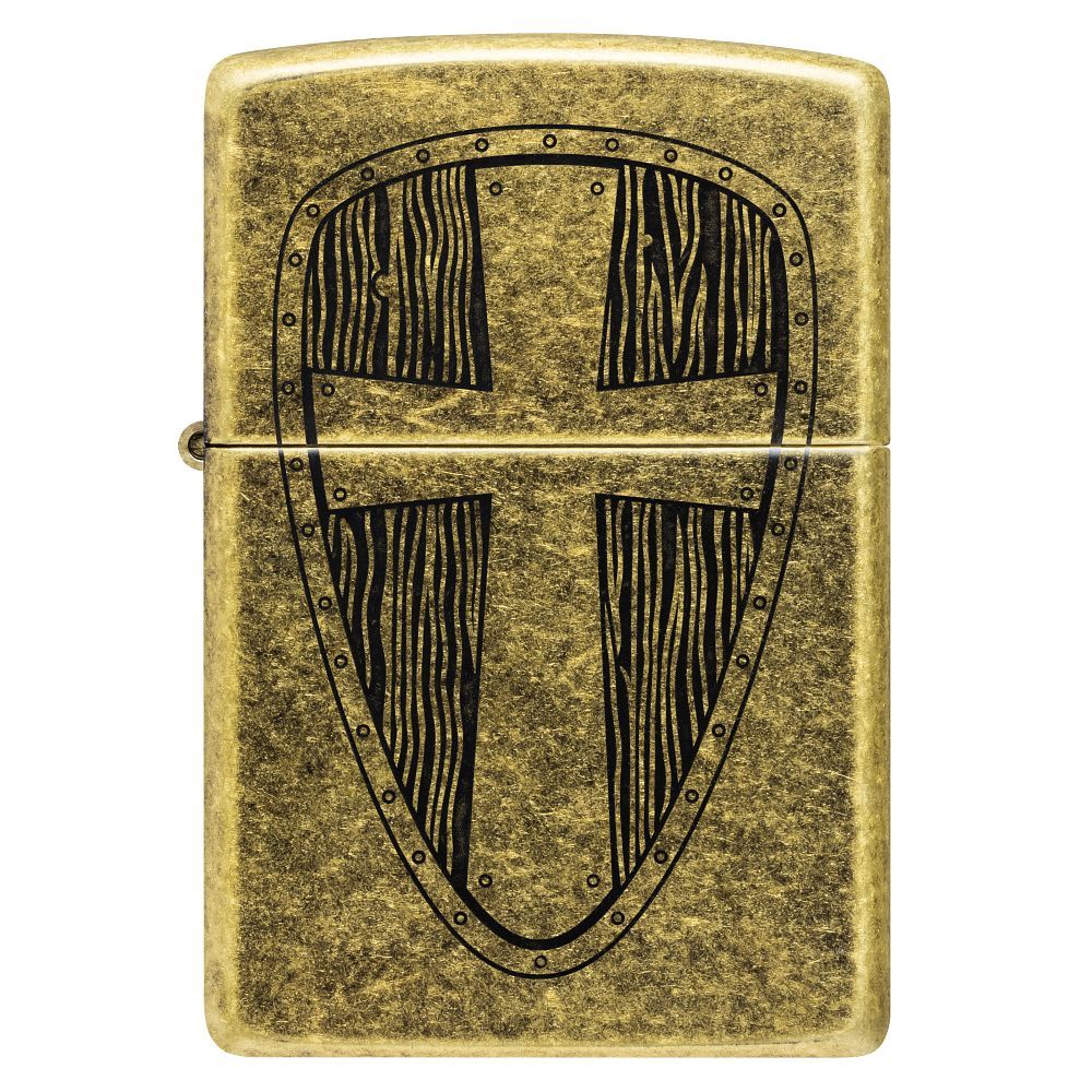 Zippo 201FB Vintage Cross aansteker - zijaanzicht