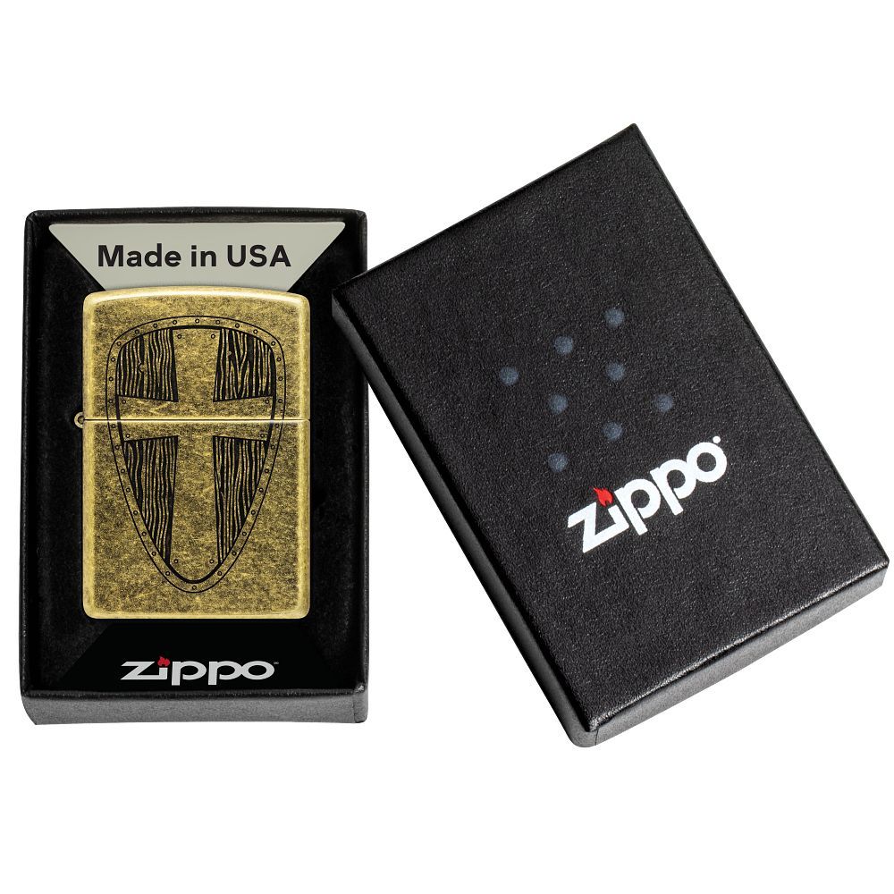 Zippo 201FB Vintage Cross aansteker - detail kruisontwerp