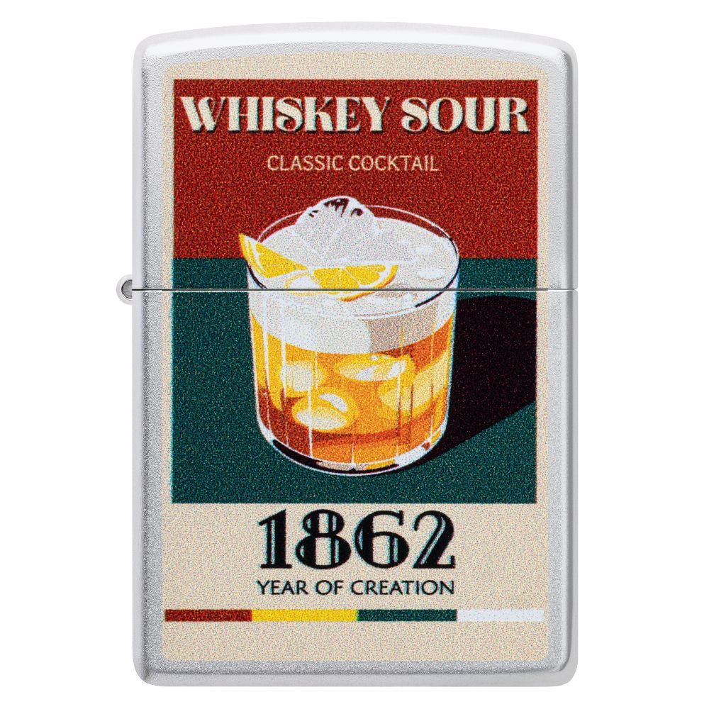Zippo 205 Retro Cocktail 2 Design aansteker zijkant