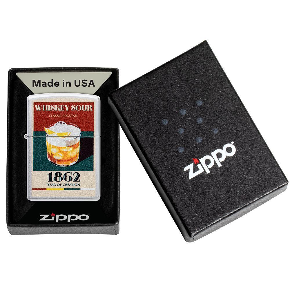 Zippo 205 Retro Cocktail 2 Design aansteker detail