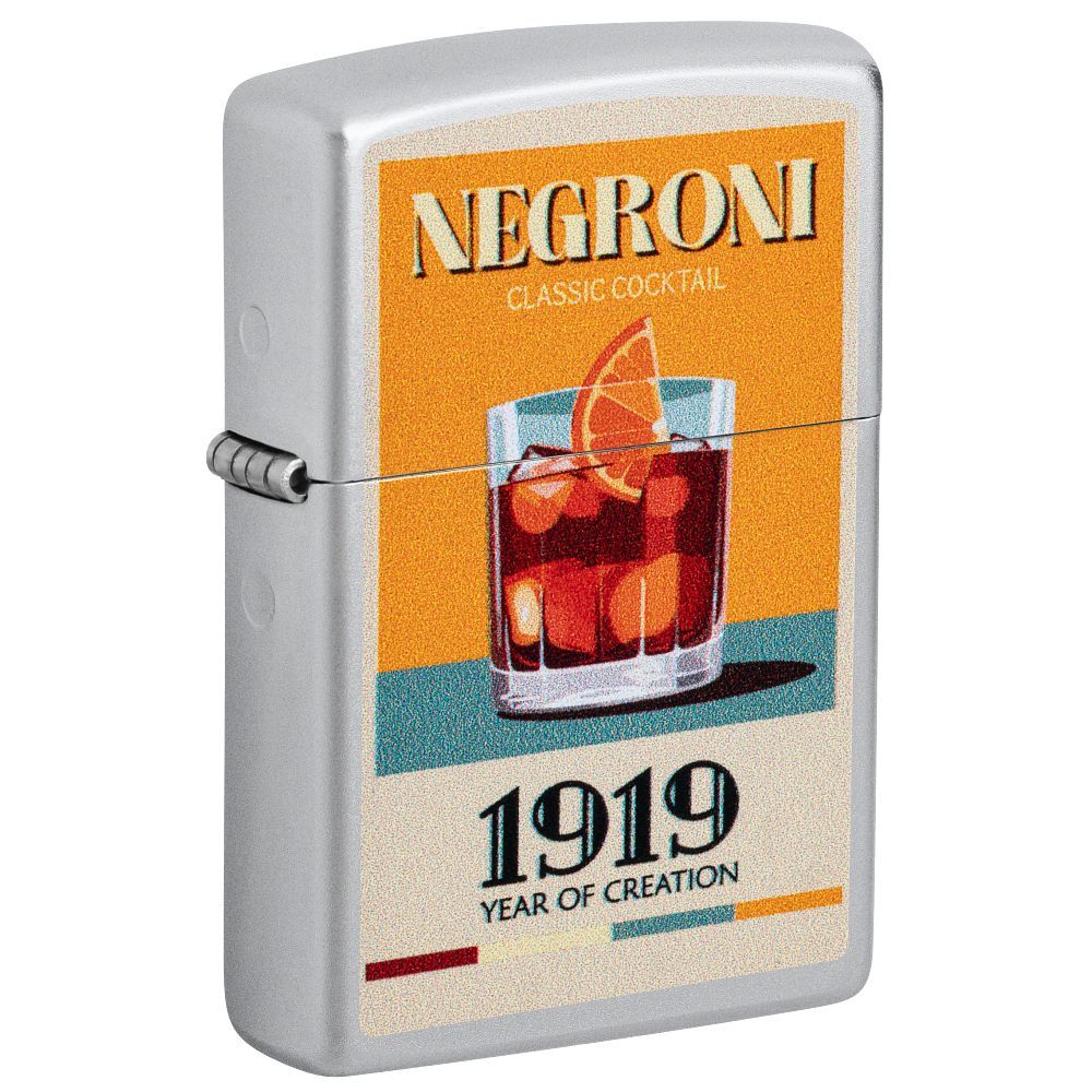 Zippo 205 Retro Cocktail Design aansteker voorkant
