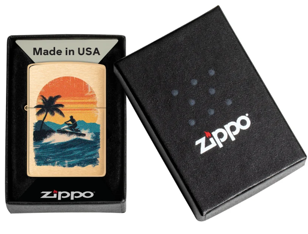Zippo 204B Jetski Design aansteker - achterkant